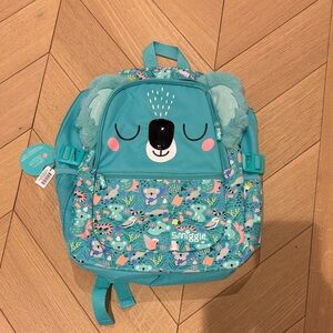 Smiggle Teal Kids Backpack with Playful Design NWT